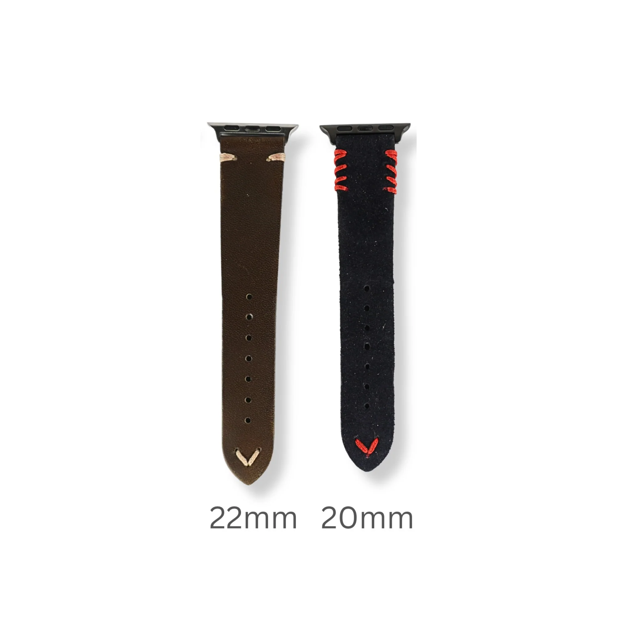 Apple Watch Band Dual Layer KFM Black Leather - Image 9
