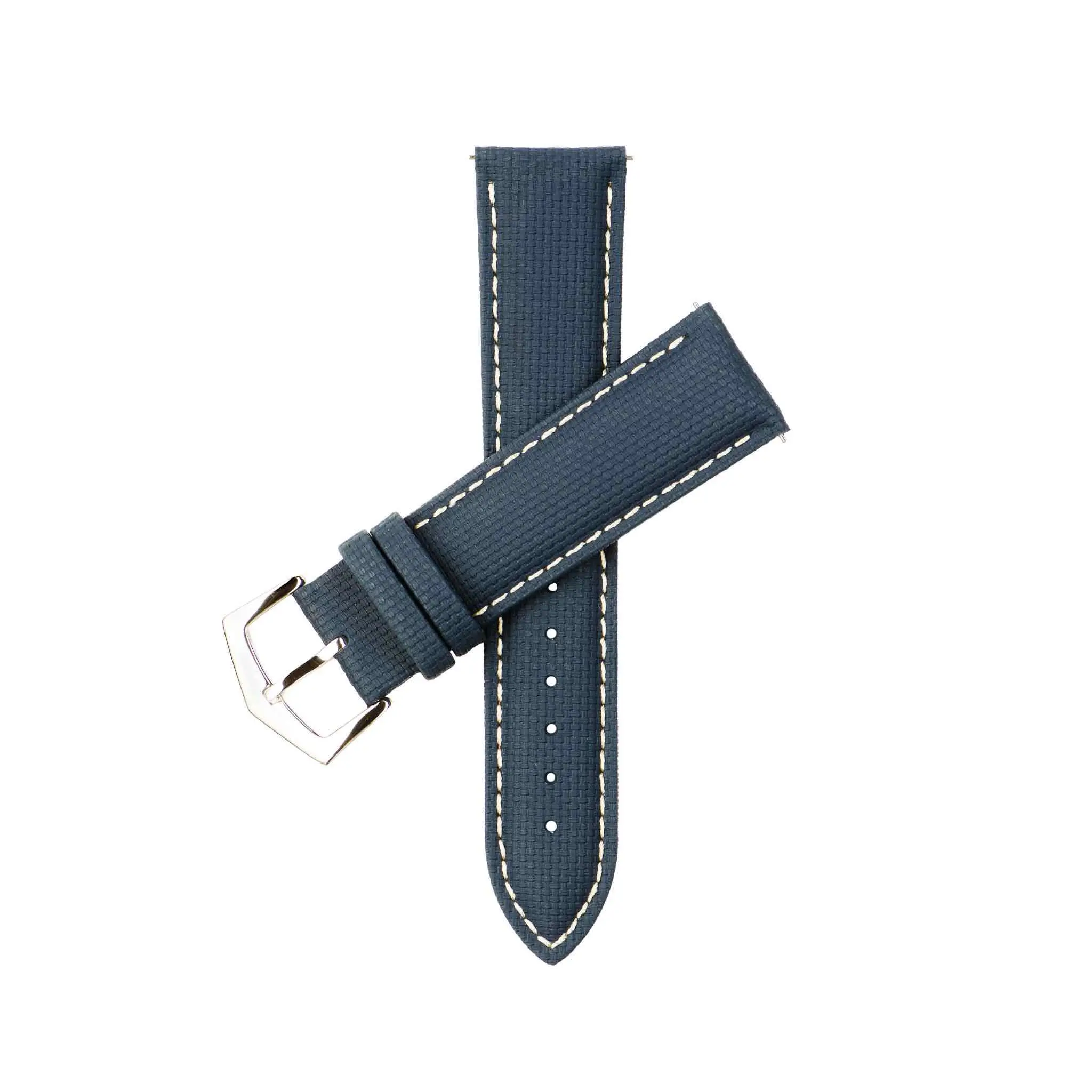 Italian Watch Straps Dual Layer KFM Blue Leather