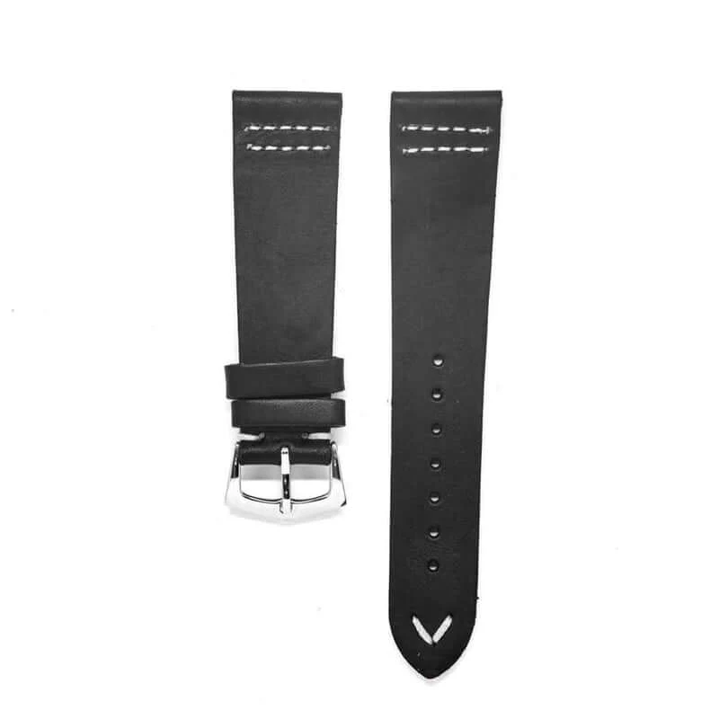 Apple Watch Black Vintage Leather Strap - Image 5
