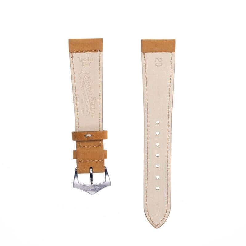 Cognac Nabuck Leather Watch Strap - Image 4