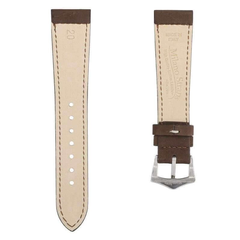 Brown Nabuck Leather Watch Strap - Image 3