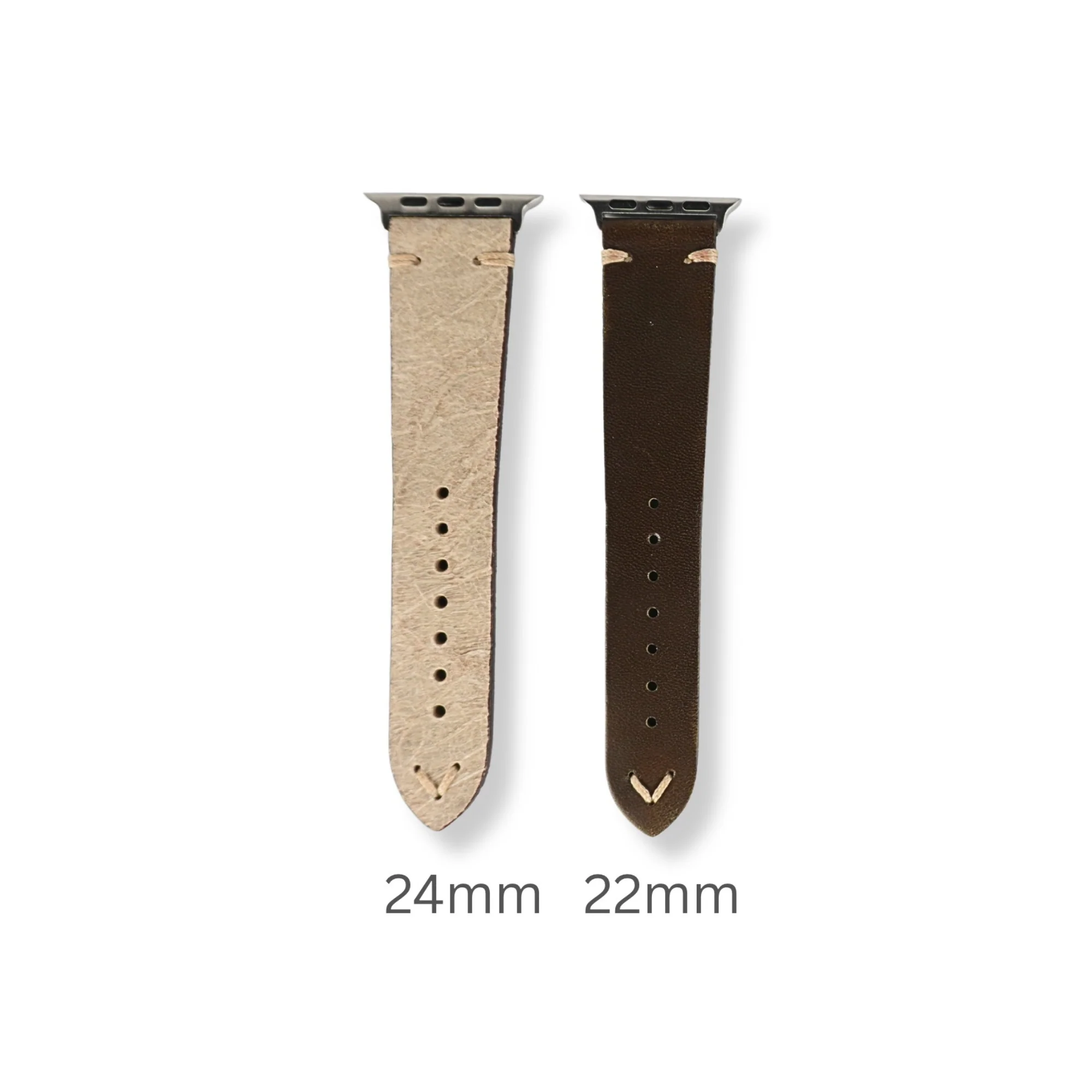 Apple Watch Leather Strap Vintage Brown Suede - Image 9