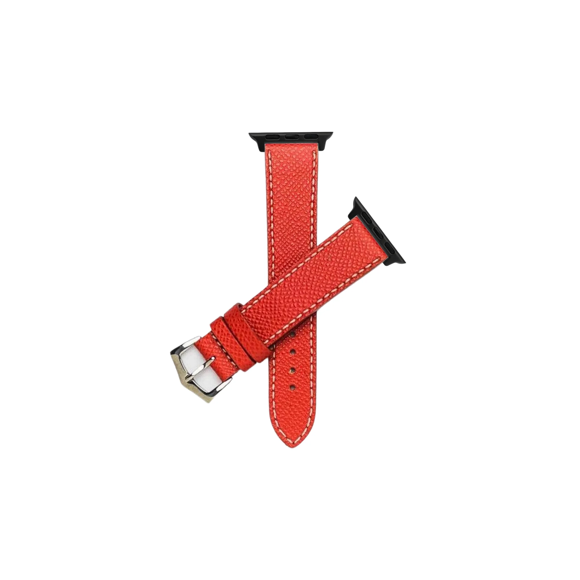 Apple Watch Leather Strap Rosso Corsa Red Epsom