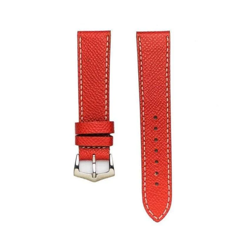 Apple Watch Leather Strap Rosso Corsa Red Epsom - Image 6