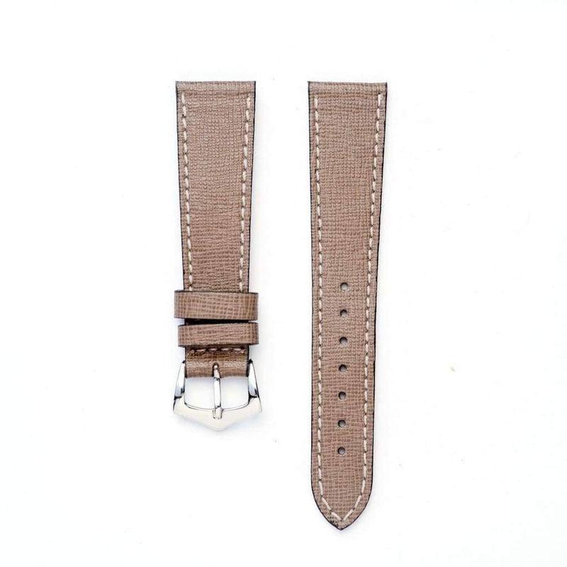 Apple Watch Leather Strap Taupe Saffiano - Image 5