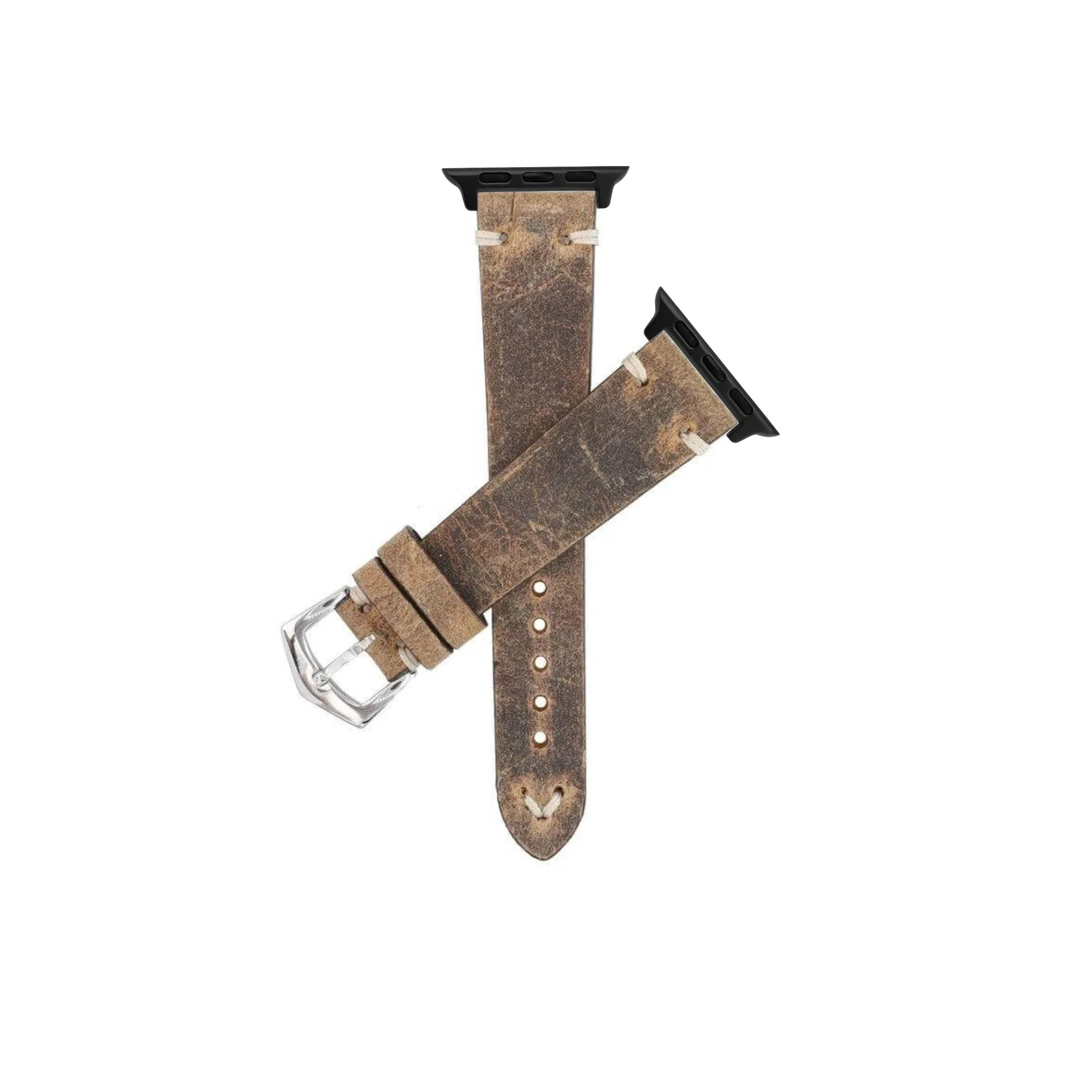 Apple Watch Leather Strap Vintage Brushed Brown