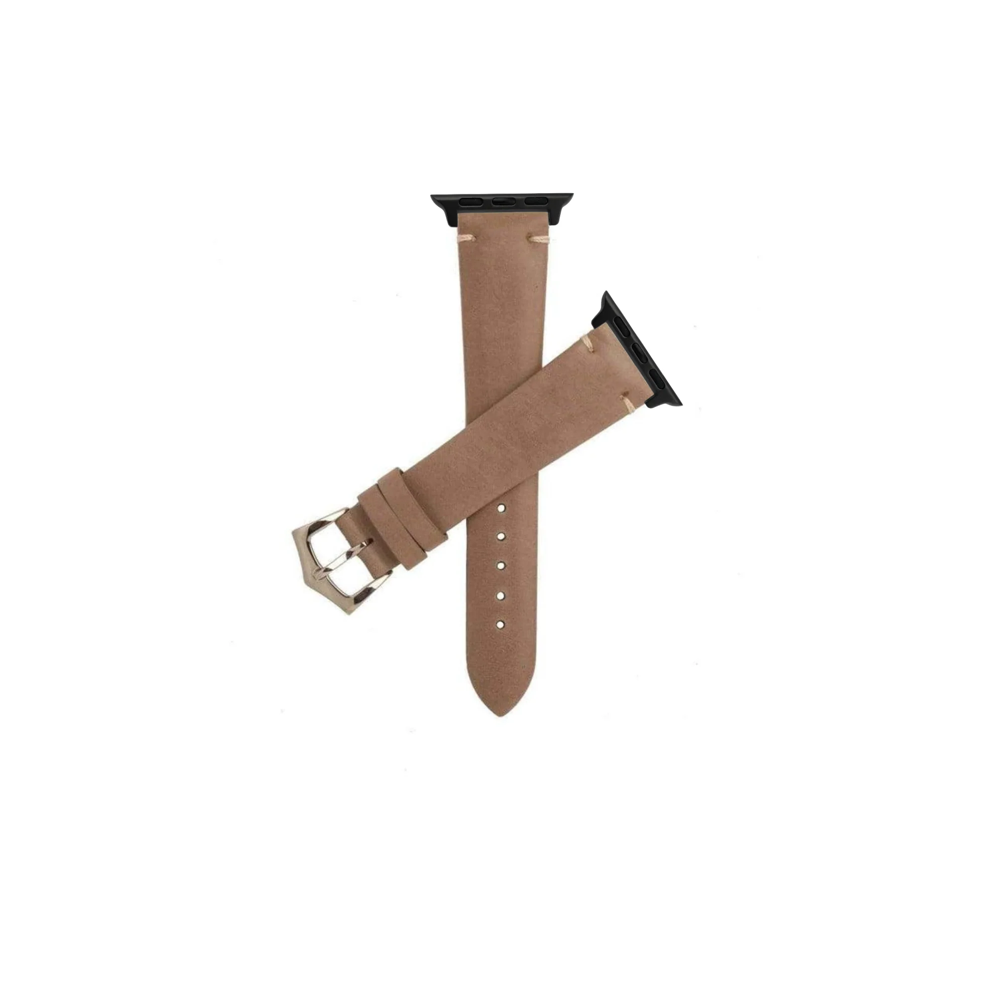 Apple Watch Leather Taupe Calfskin Vintage Strap