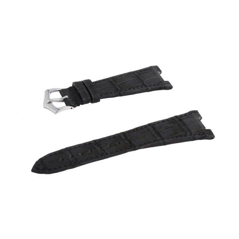 Black Nubuck Alligator Strap Patek Philippe Compatible - Image 3