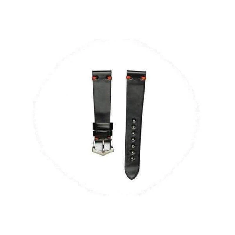 Black Red Cordovan Leather Watch Strap - Image 3