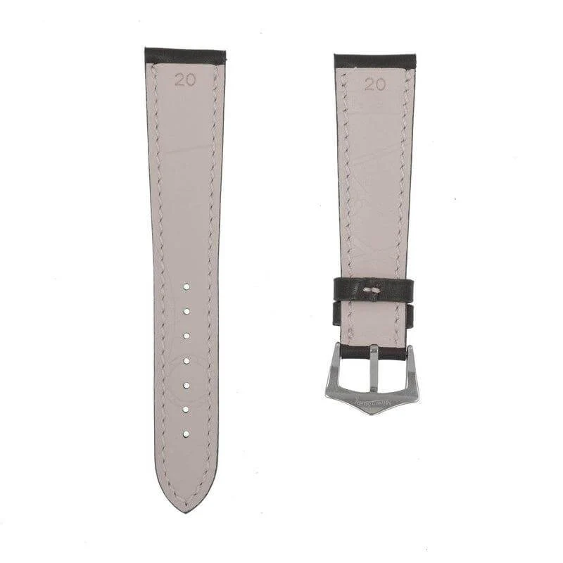 Black Roano Leather Watch Strap - Image 4