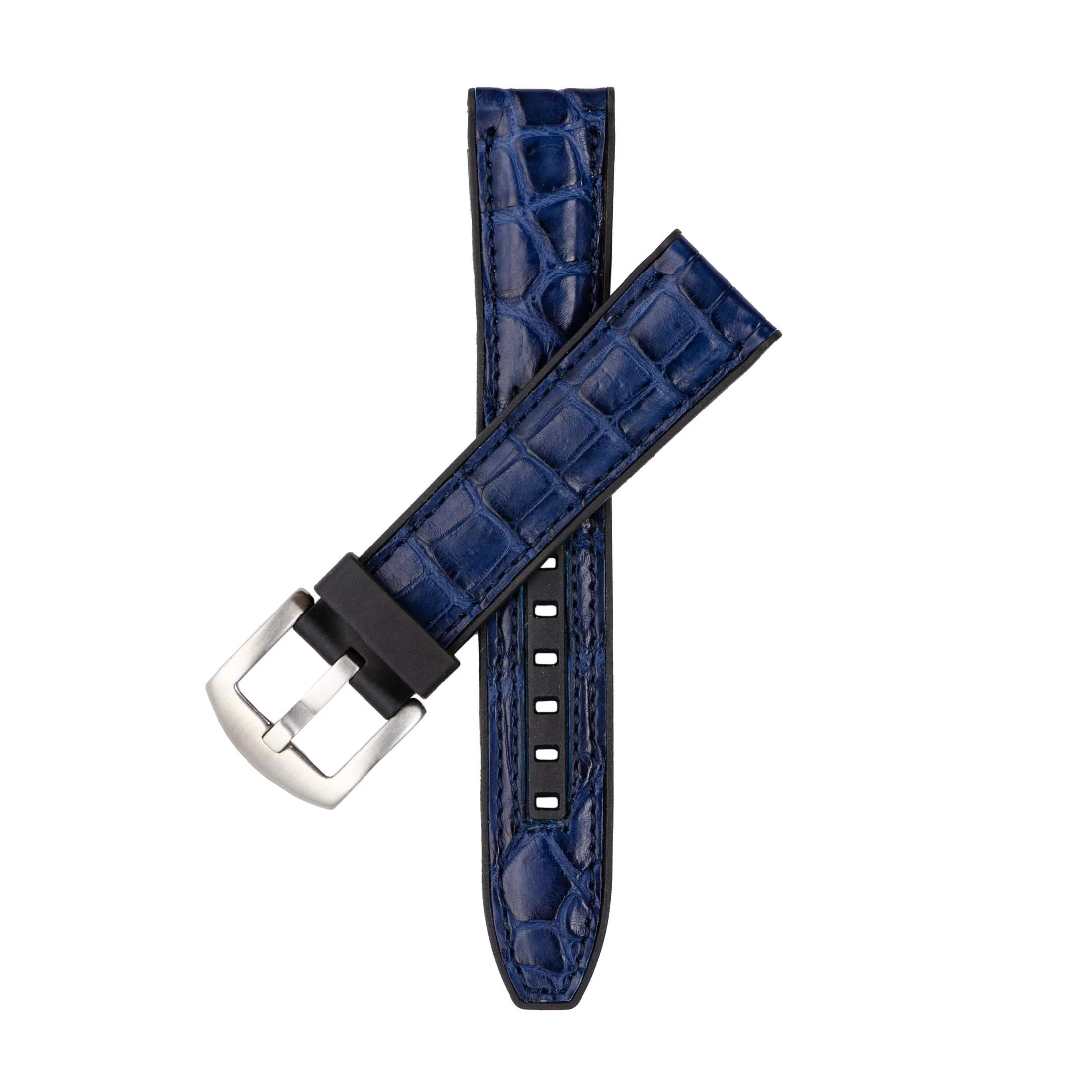 Blue Alligator Watch Rubber Band