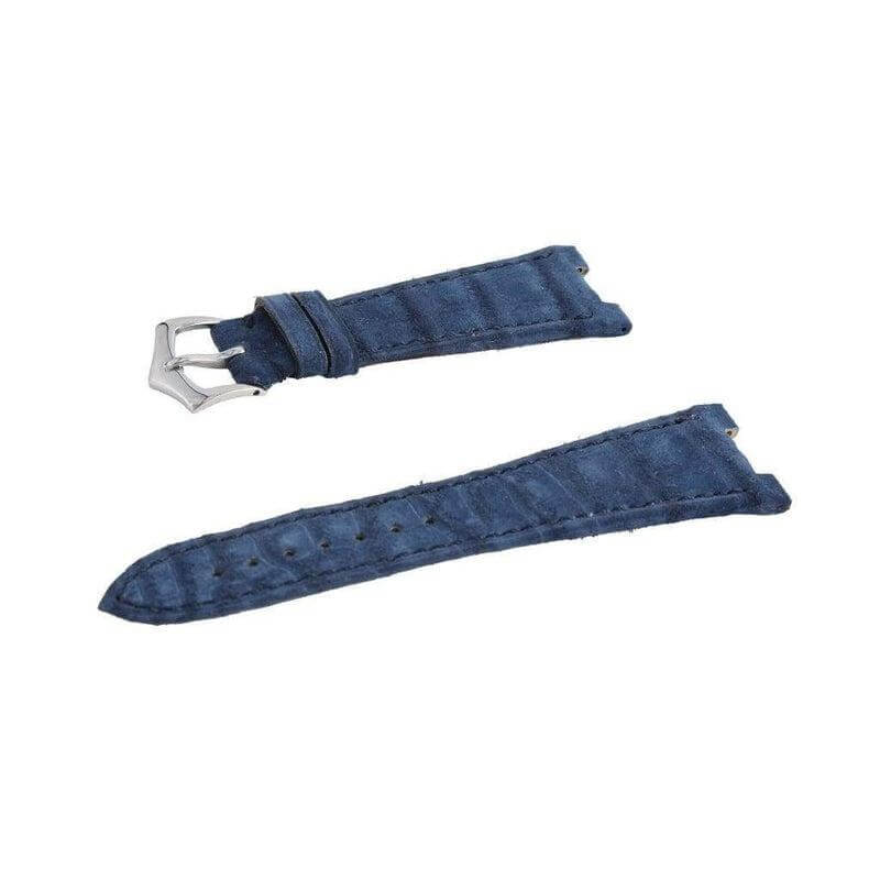 Blue Alligator Nubuck Watch Strap Patek Philippe Compatible - Image 4
