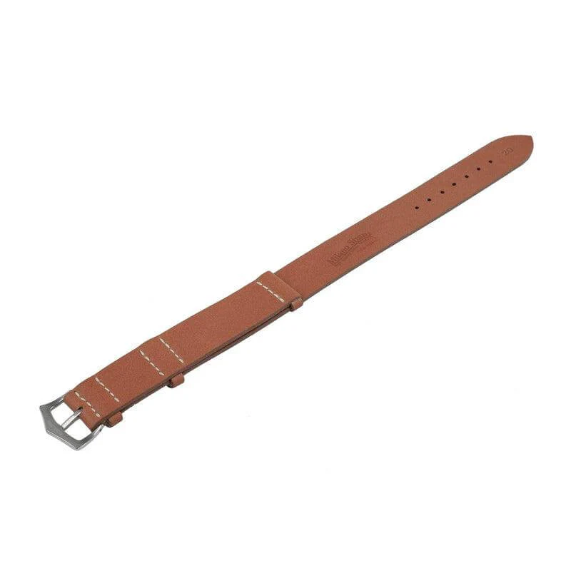 Brown Grand Cavalier Cuir Military Watch Strap - Image 3