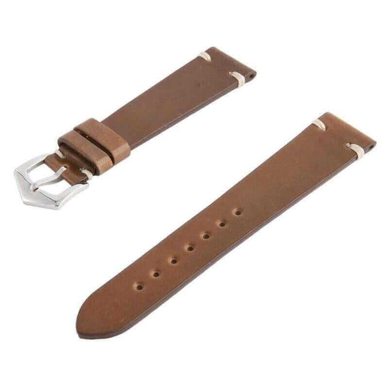 Brown Cordovan Leather Watch Strap - Image 3