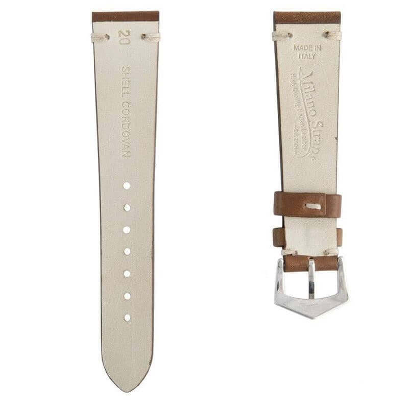 Brown Cordovan Leather Watch Strap - Image 4