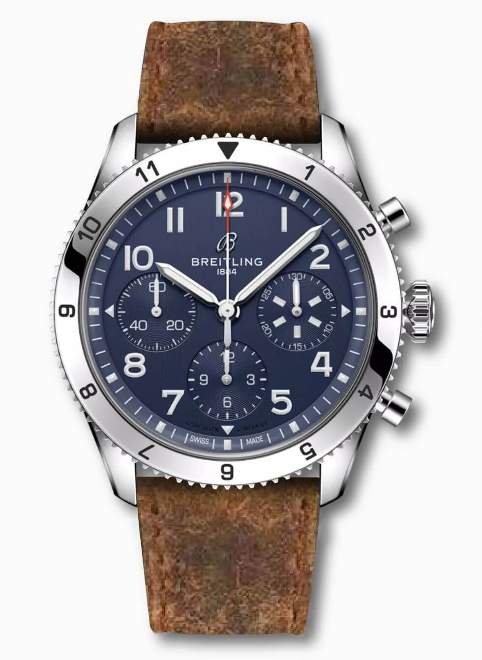Brown Leather Vintage Brown Stitches Watch Strap - Image 2