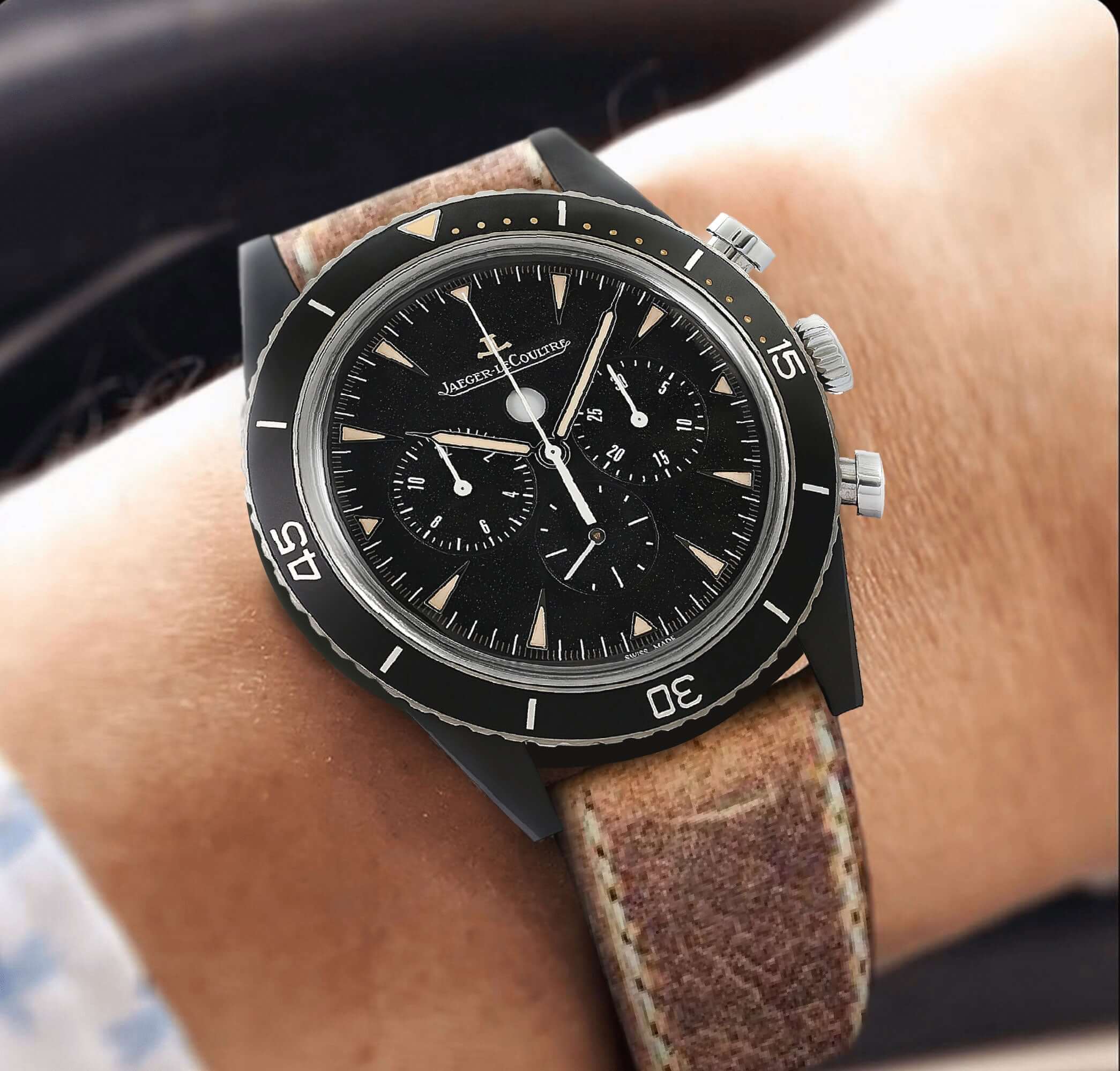 Brown Leather Vintage Watch Strap - Image 2