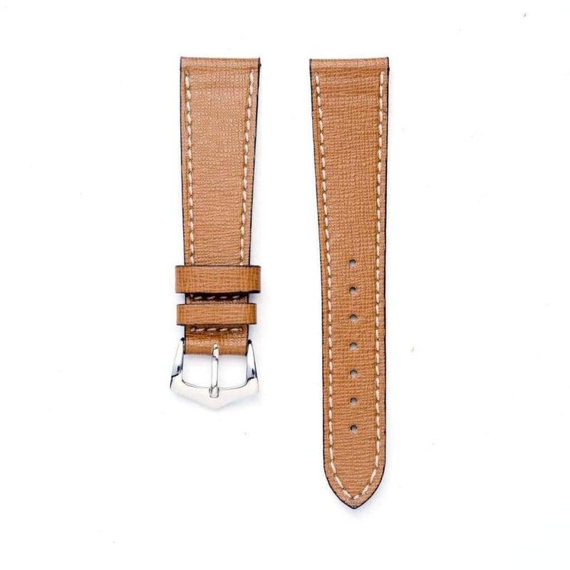 Tan Saffiano Leather Watch Strap - Image 2