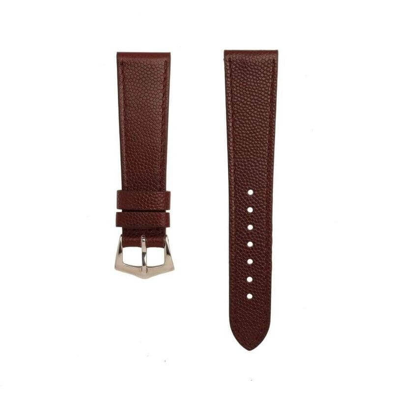 Burgundy Hammered Calfskin Watch strap - Image 2