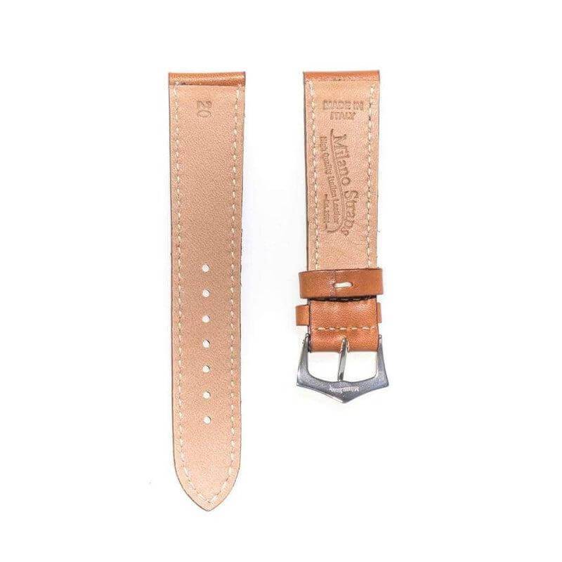 Cognac Grand Cavalier Cuir Flat Watch Strap - Image 6