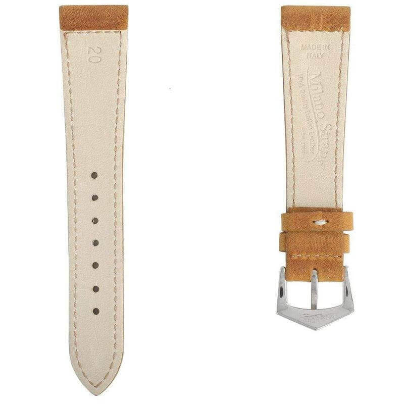 Cognac Crazy Horse Leather Watch Strap - Image 4
