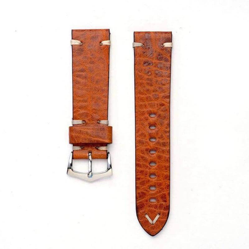 Cognac Leather Watch Strap - Cognac - Image 2