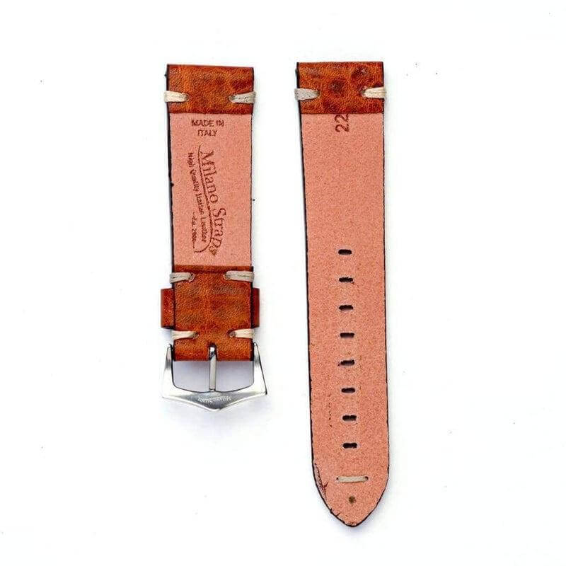 Cognac Leather Watch Strap - Cognac - Image 3