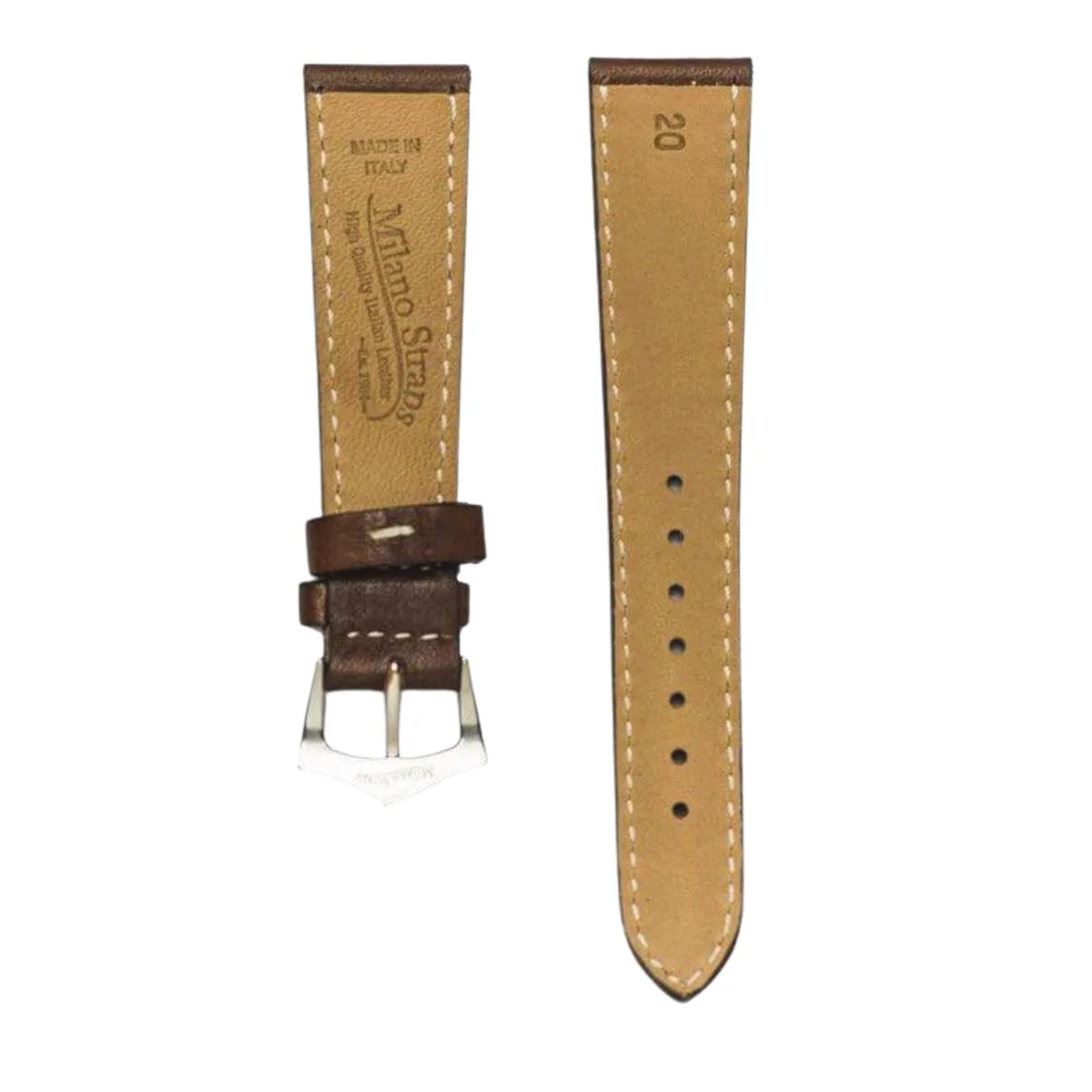 Light Brown Leather Watch Strap - Image 3