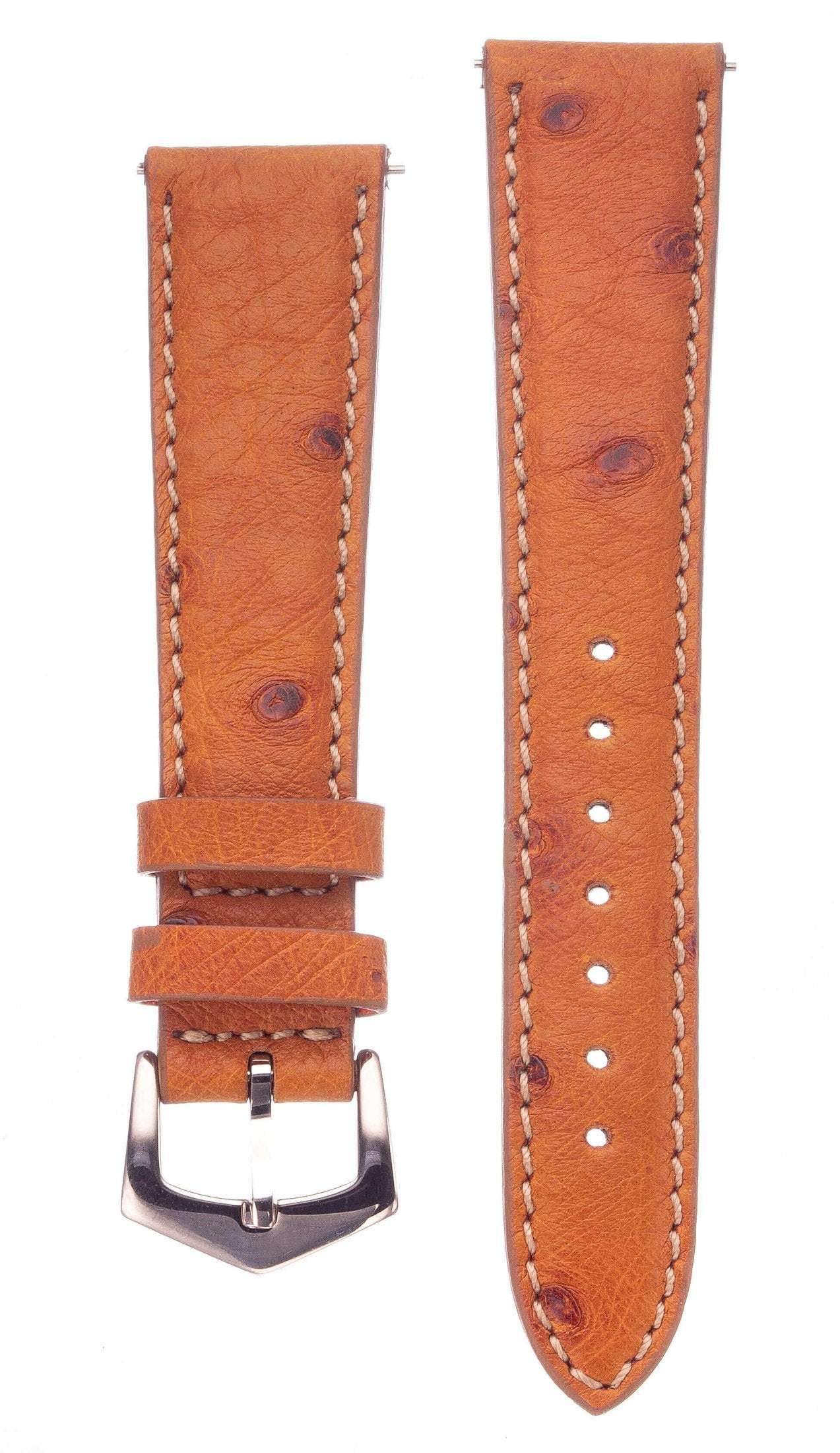 Cognac Ostrich Watch Band - Image 4