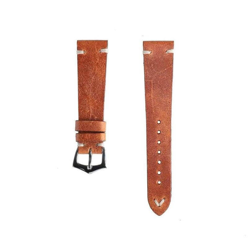 Cognac Vintage Leather Watch Strap - Image 3