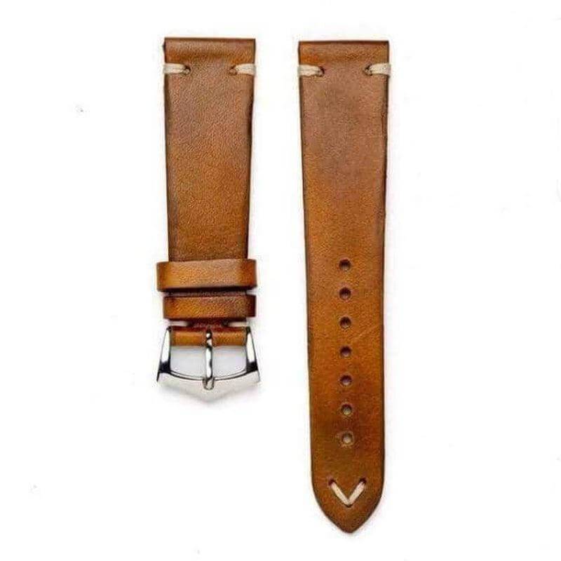 Cognac Vintage Leather Watch Strap - Image 4