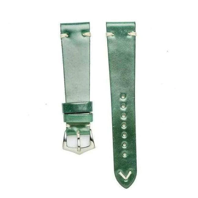 Green Cordovan Leather Watch Strap - Image 3