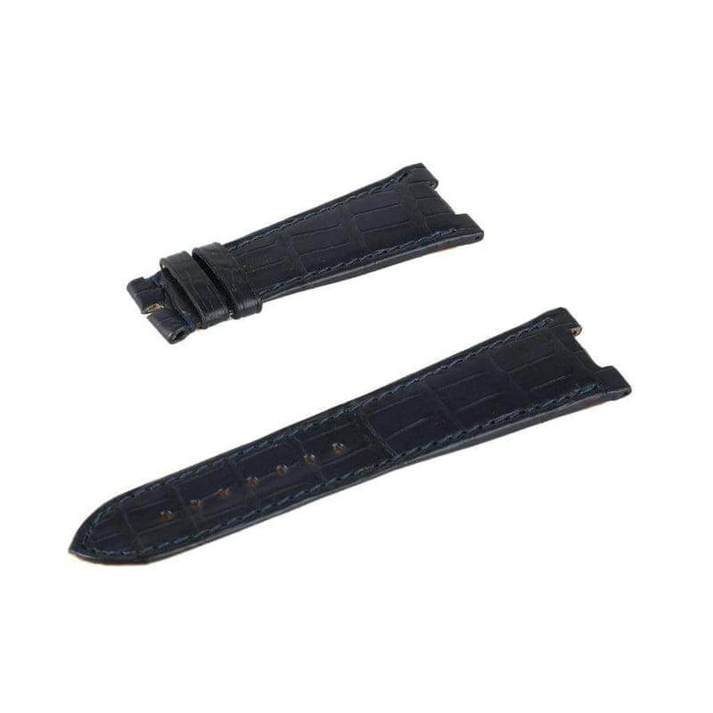 Dark Blue Matt Genuine Alligator Watch Strap Patek Philippe Compatible - Image 2