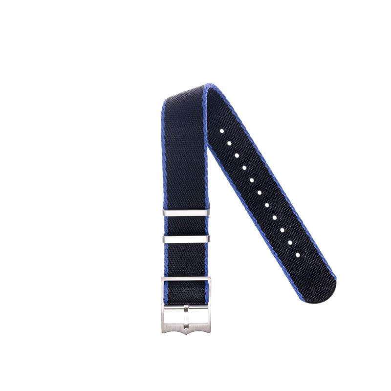 Blue Premium Nylon Military Watch Strap - Single Pass