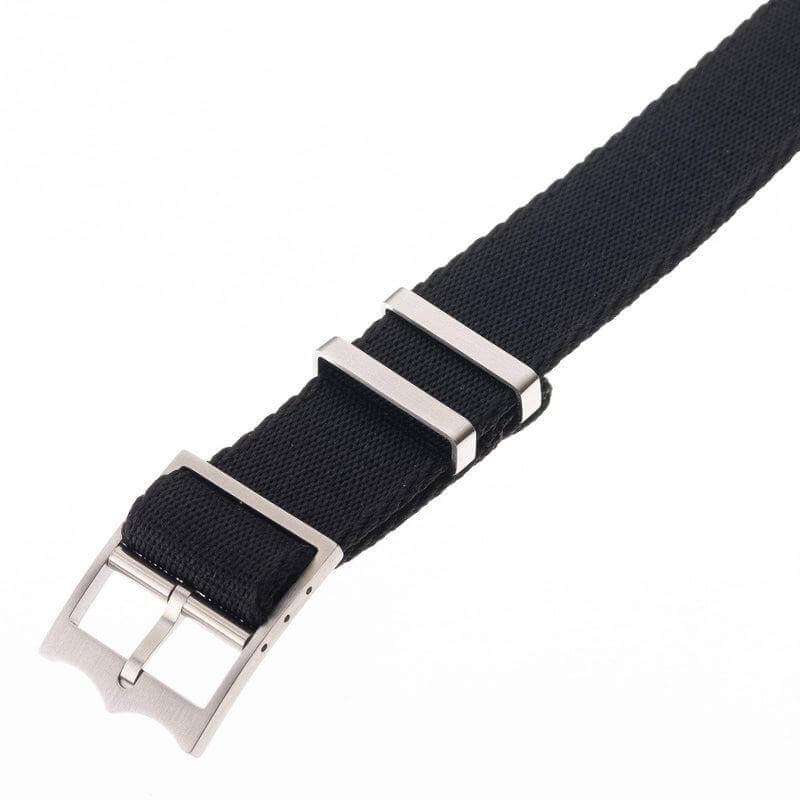 Premium Black Nylon Military Watch Strap - Single Pass - Image 4