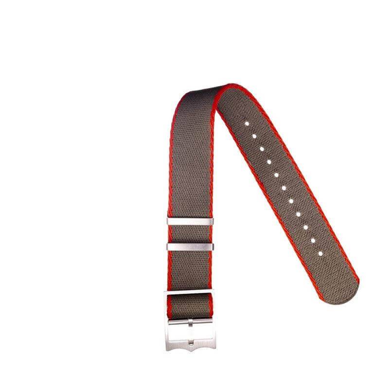 Premium Green Nylon Military Watch Strap Military with Red Tudor Watch Style