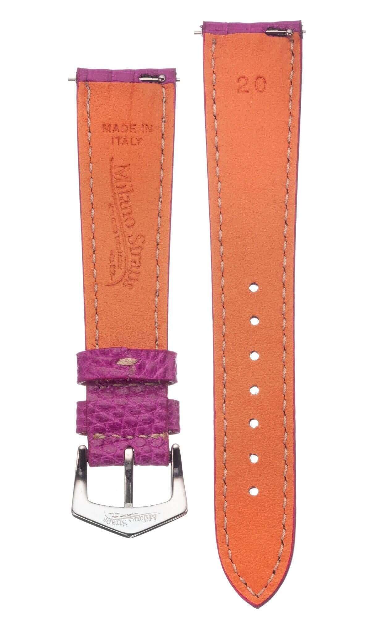 Fuchsia Lizard Watch Strap - Image 4