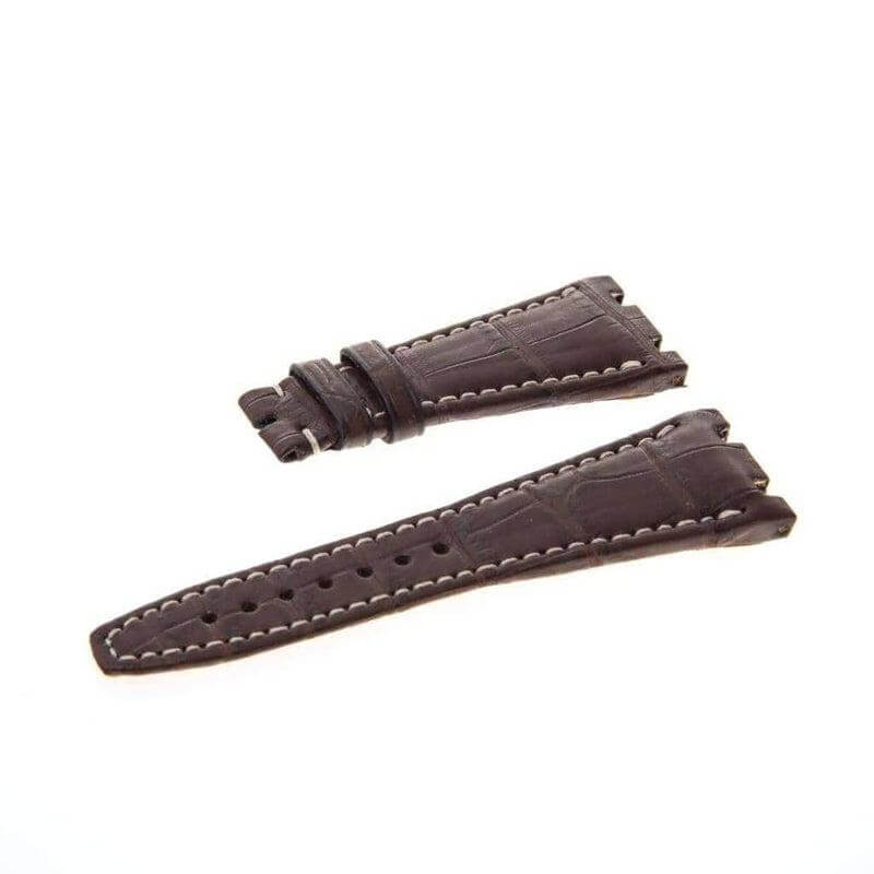 Brown Matt Genuine Alligator Watch Strap Audemars Piguet Compatible - Image 3