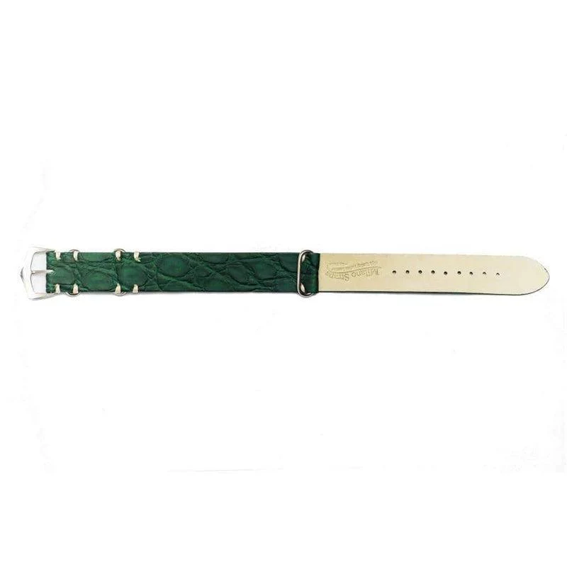 Green Alligator Italian Watch strap - Image 3