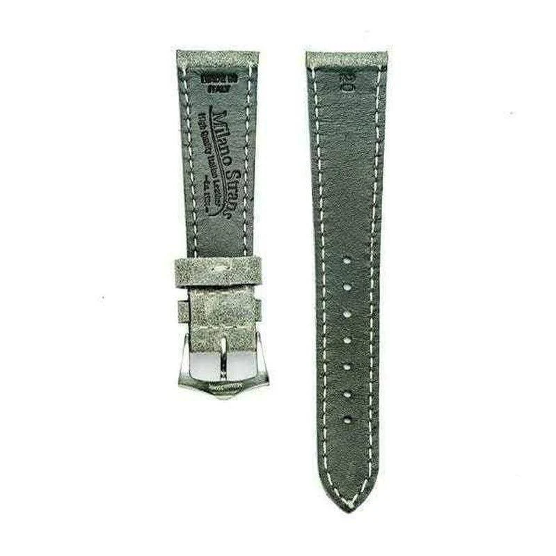 Grey Leather Vintage Watch Band - Image 3