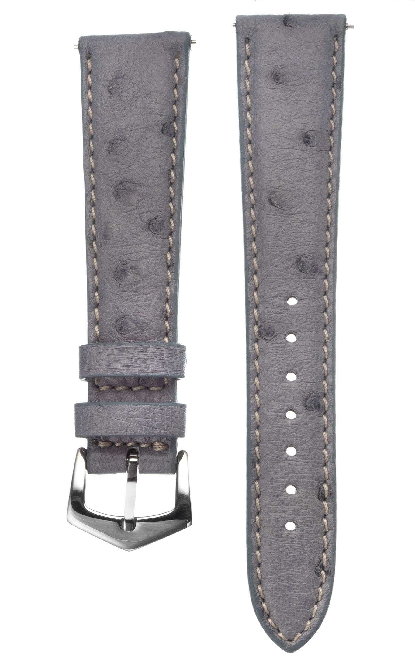 Grey Ostrich Watch Band - Image 3