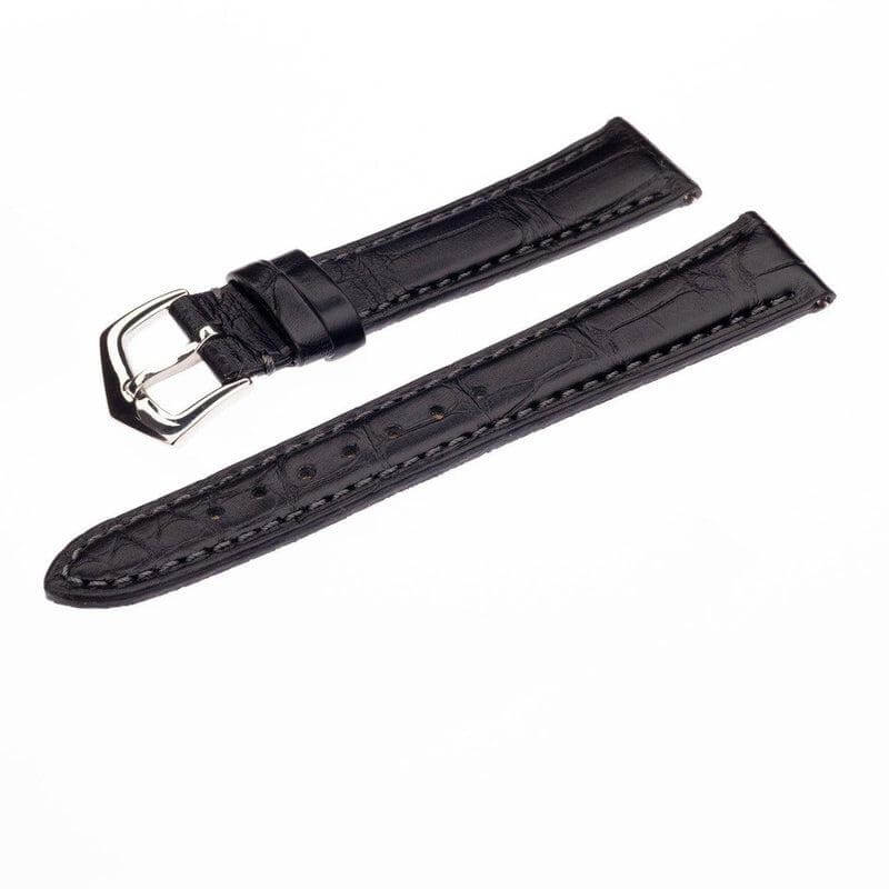 Matt Black Alligator Watch Strap - Image 5