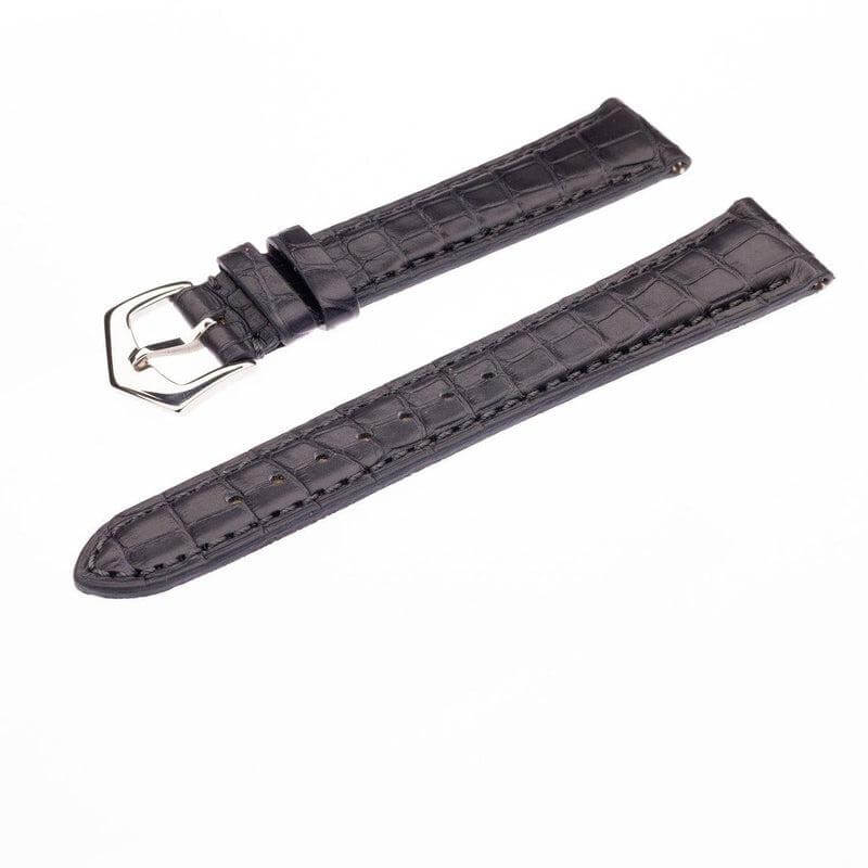 Matt Dark Grey Alligator Watch Strap - Image 4