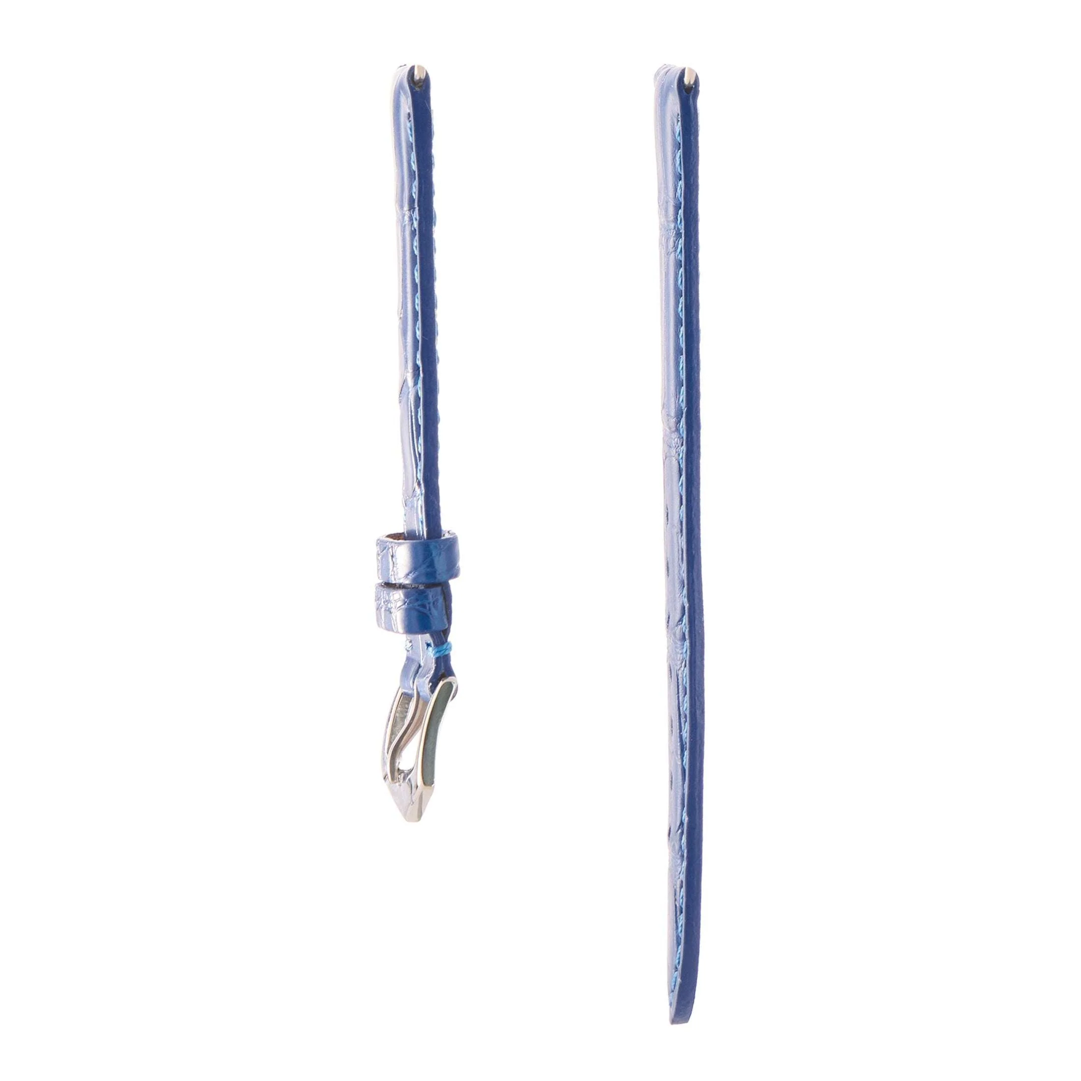 Matt Light Blue Alligator Watch Strap - Image 13