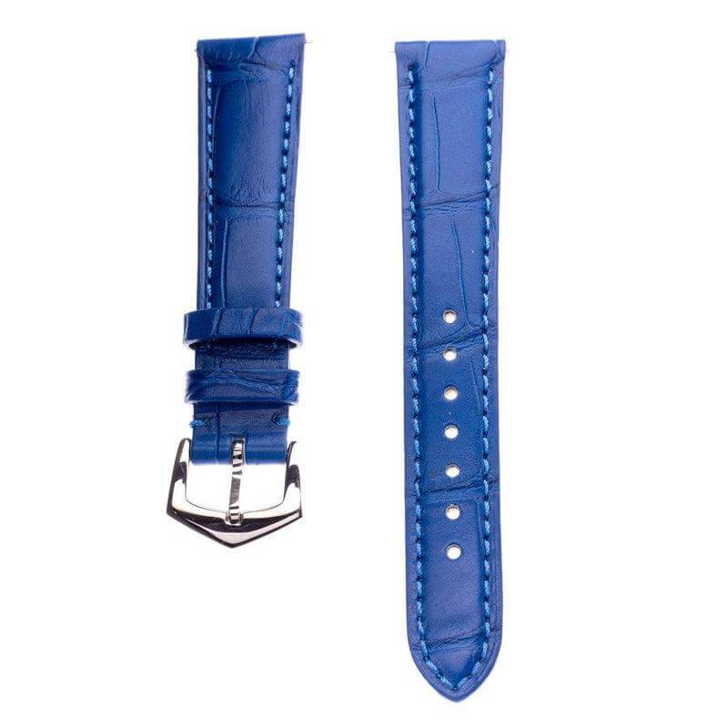Matt Light Blue Alligator Watch Strap - Image 3