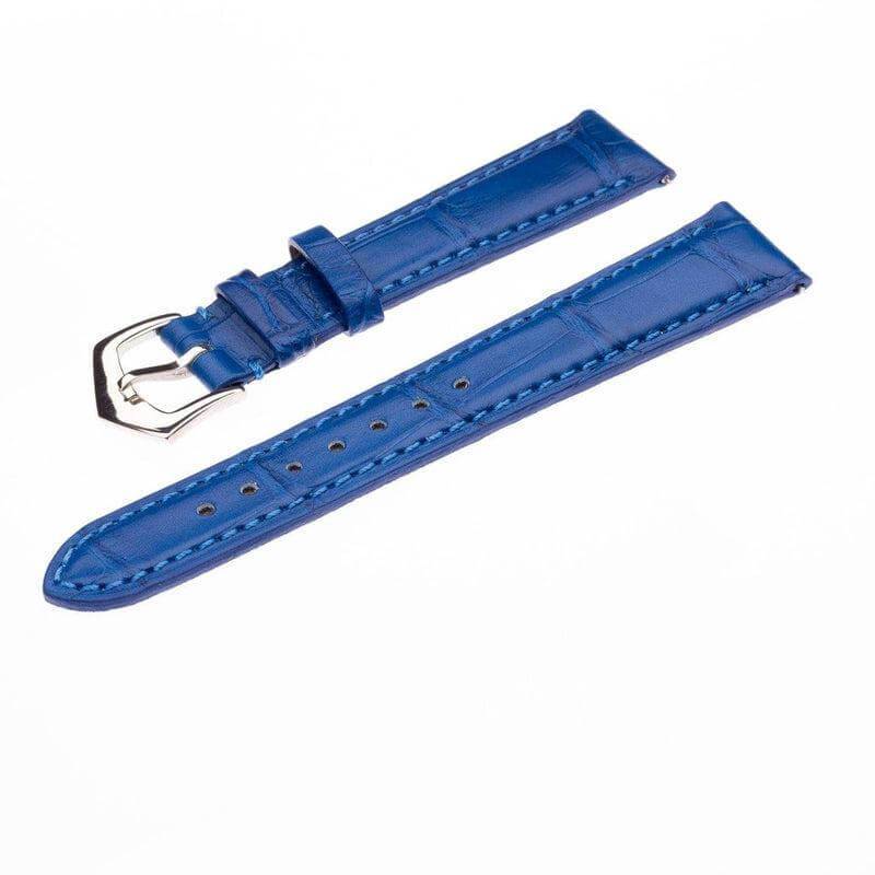Matt Light Blue Alligator Watch Strap - Image 4