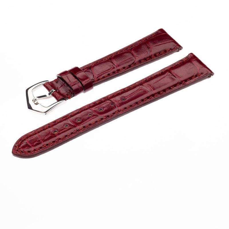 Millenium Burgundy Alligator Watch Strap - Image 4