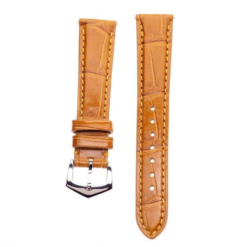 Millenium Cognac Alligator Watch Strap - Image 2