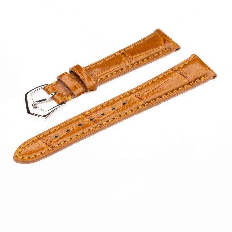 Millenium Cognac Alligator Watch Strap - Image 3