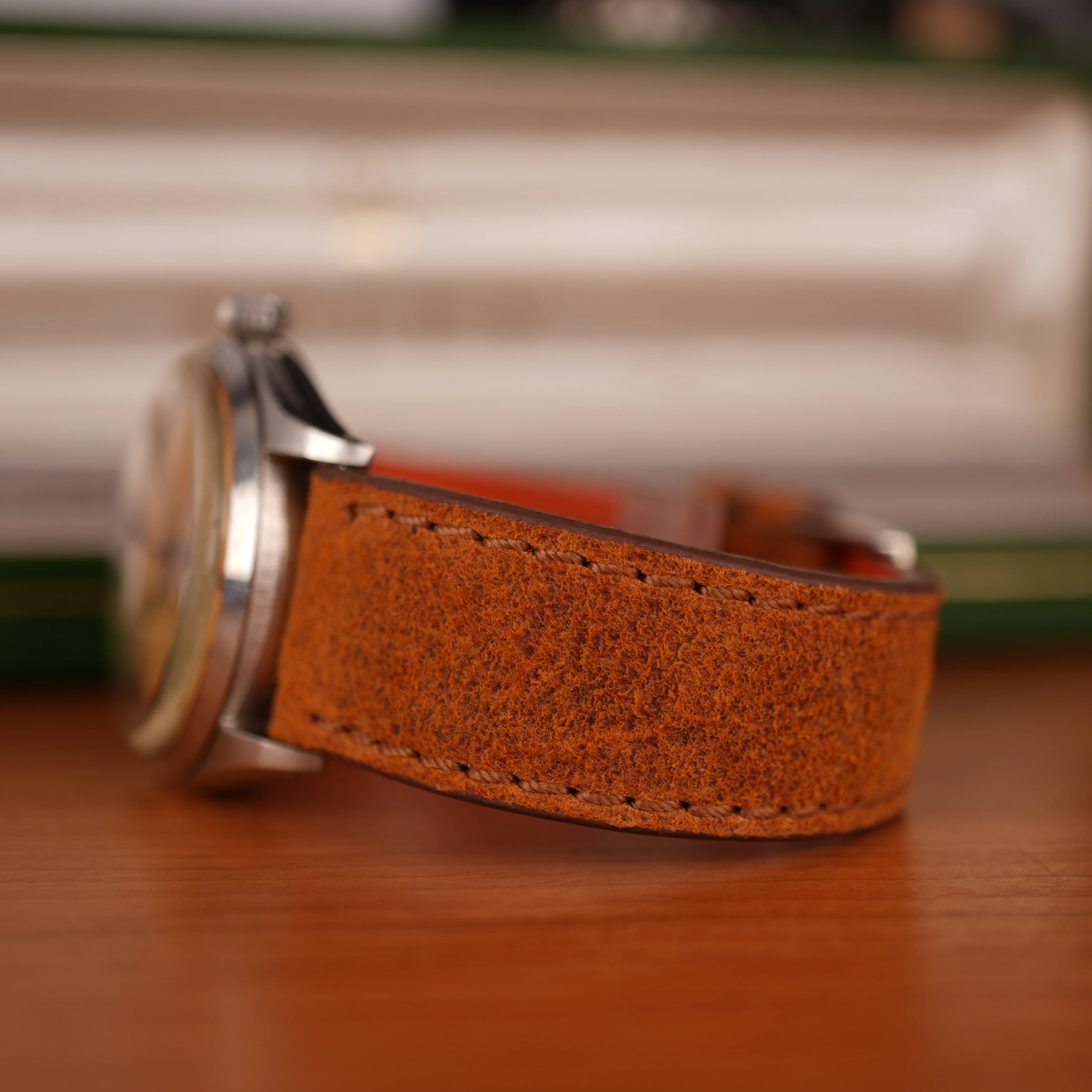 Mohawk Coach Leather Watch Band stitches tone - Image 6